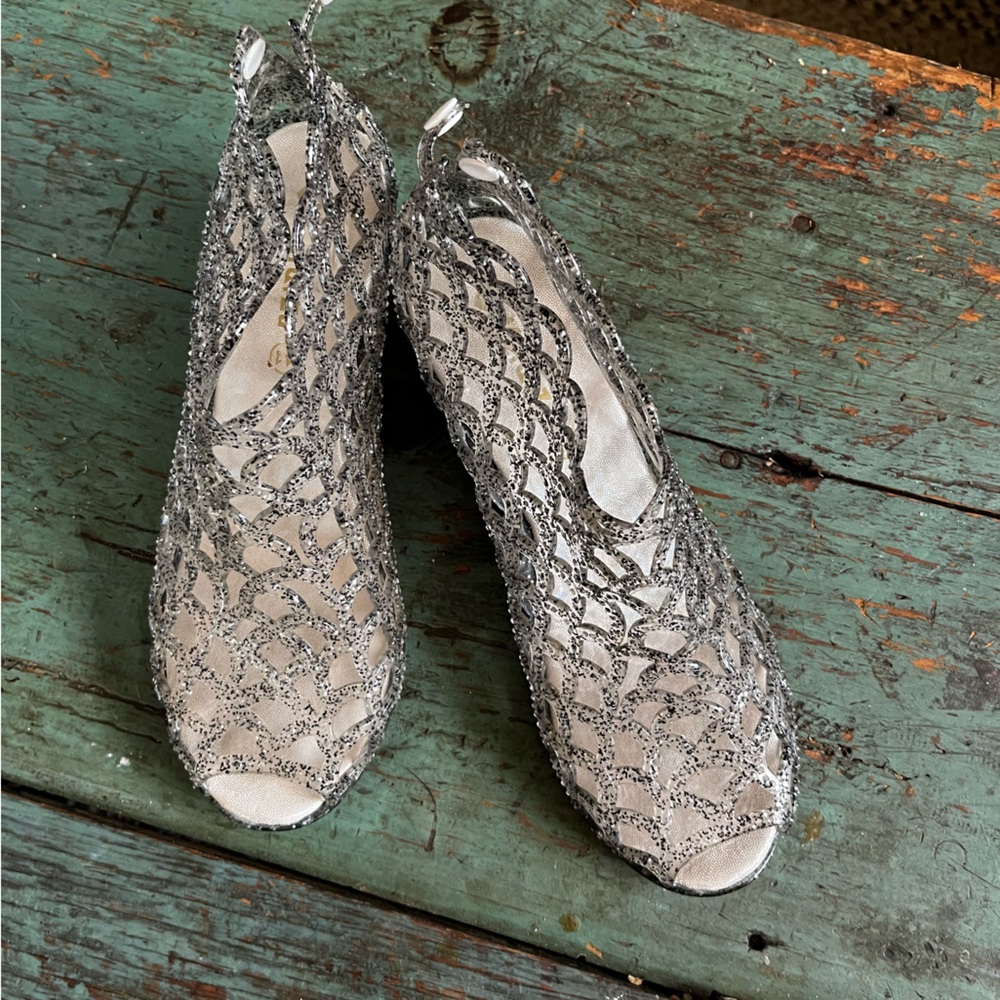 MeiQiZu wedge jelly shoes